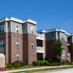 Cambridge Heights building exterior with entrance signage.