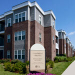 Cambridge Heights building exterior with entrance signage.