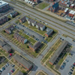 King Louis Square I property aerial shot.