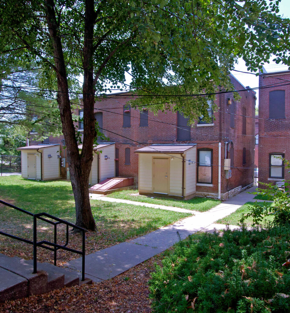 Tiffany Turnkey backyard building exterior entrance.