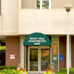 West Pine exterior building entrance.